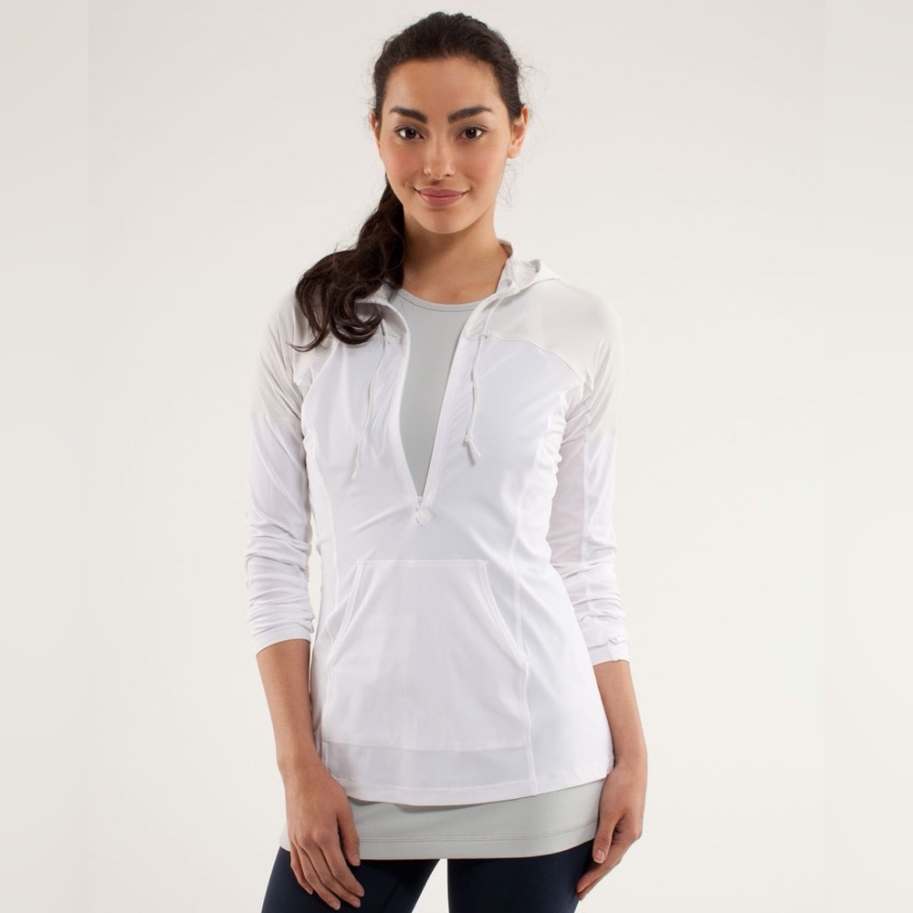 LULU LEMON Runbeem Hoodie - Cream